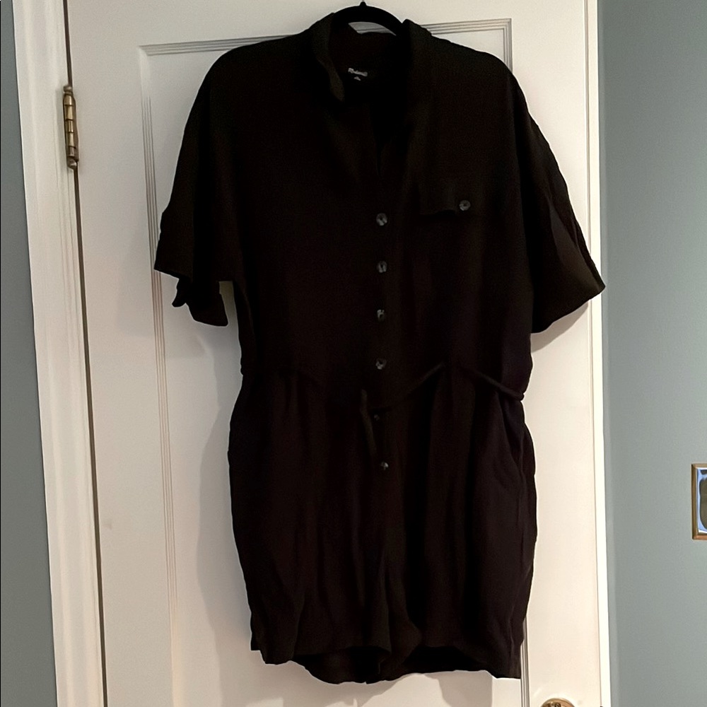 NWOT Madewell Black Gauze Romper